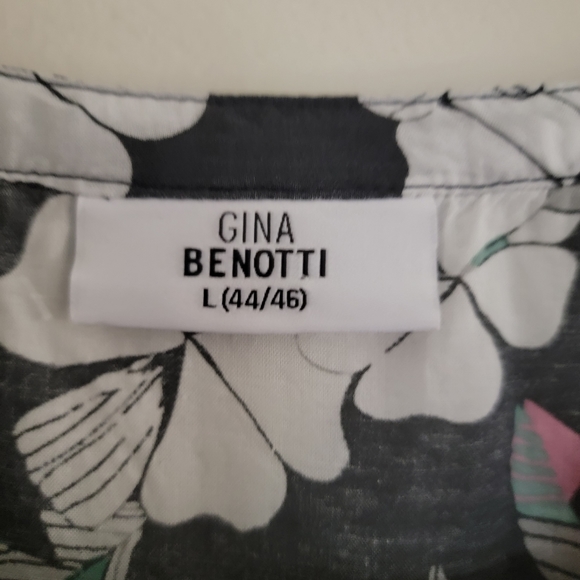 Gina Benotti Long Sleeve Floral V-neck Blouse - Picture 3 of 8